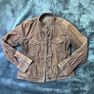 Brown j crew Corduroy button up jacket